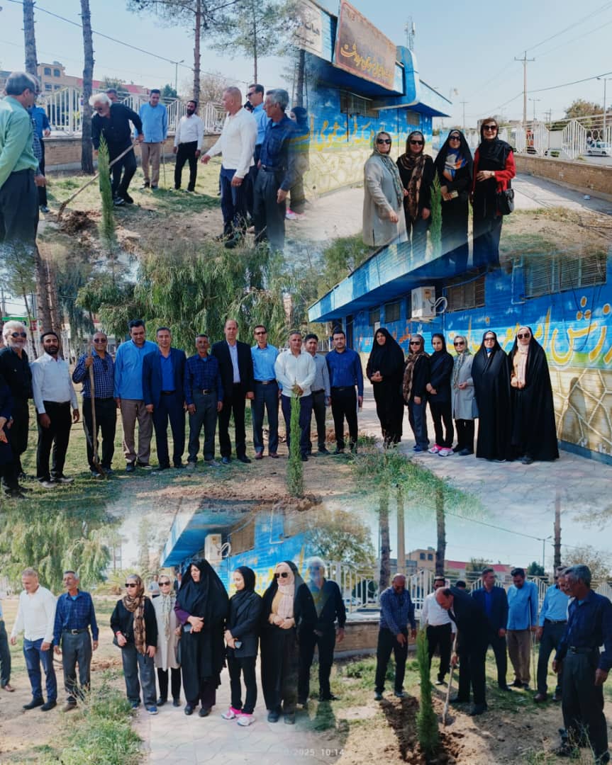 *مراسم روز تربیت بدنی با غرس نهال*